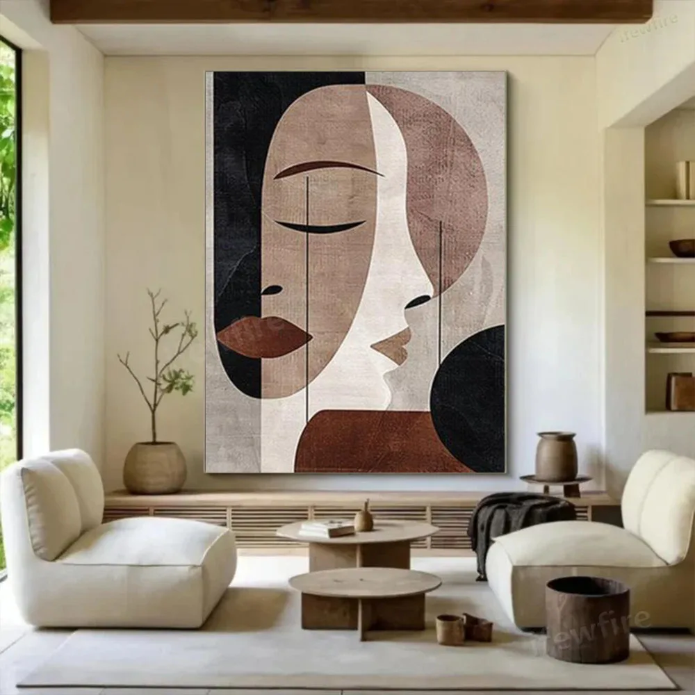 

Palette Knife Abstract Figure Picture Handmade Body Canvas Mural Wall Art New Dancer Poster Large Oil Painting Decor Living Room