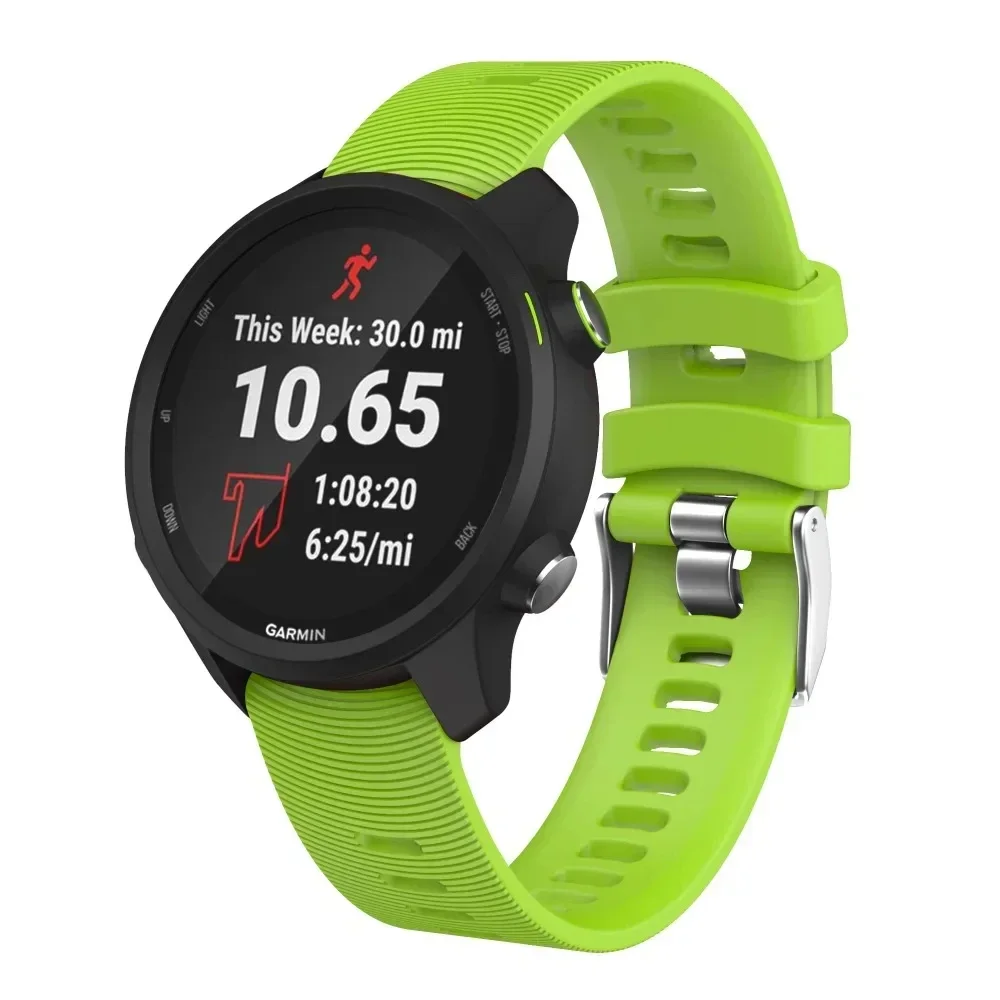 20mm Silicone Watch Strap Watchband for Garmin Vivoactive 3 HR Forerunner 245 645 Smart Wristband Bracelet Band Huawei Watch 2