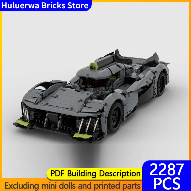 

Модель скоростного гиперкара MOC, строительные кирпичи 9X8 Pro WEC IMSA Le Mans, модульные технологии, подарки, праздник, сборка, детские игрушки, костюм
