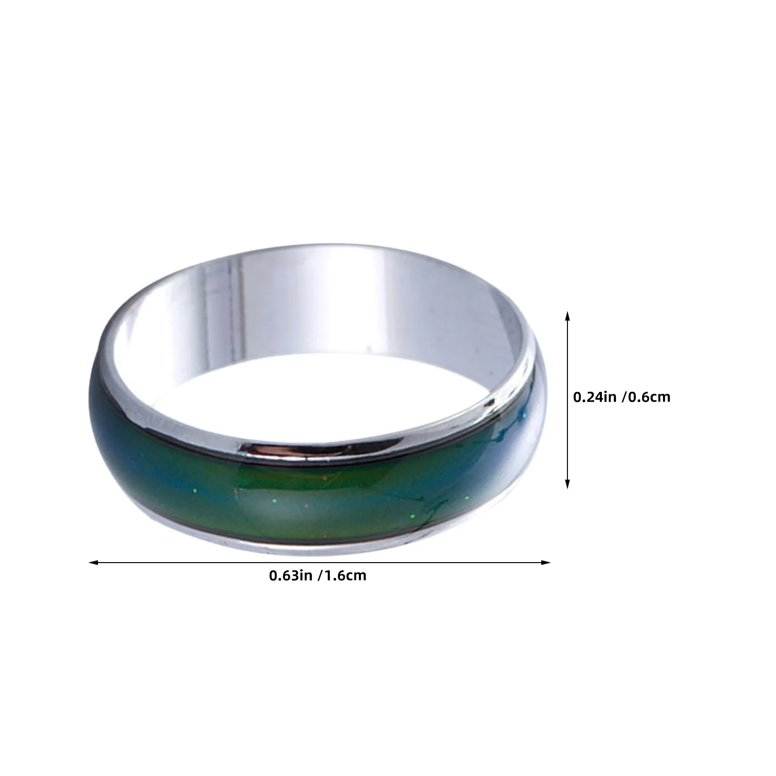 10Pcs Kids Mood Rings Temperature Sensitive Color Changing Birthday Party Favors Costume Props 16Mm Inner Diameter