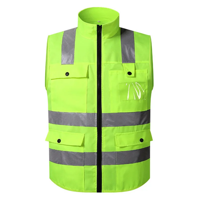 Gilet riflettente ad alta visibilità abbigliamento da lavoro moto ciclismo sport abbigliamento di sicurezza riflettente all\'aperto giacca riflettente