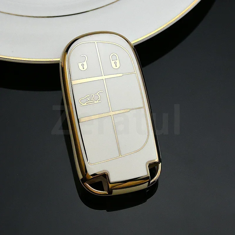 سيارة قذيفة فوب حامل ل جيب رينيجيد البوصلة جراند شيروكي لكرايسلر 300C رانجلر دودج 3/5 أزرار غطاء مفتاح السيارة