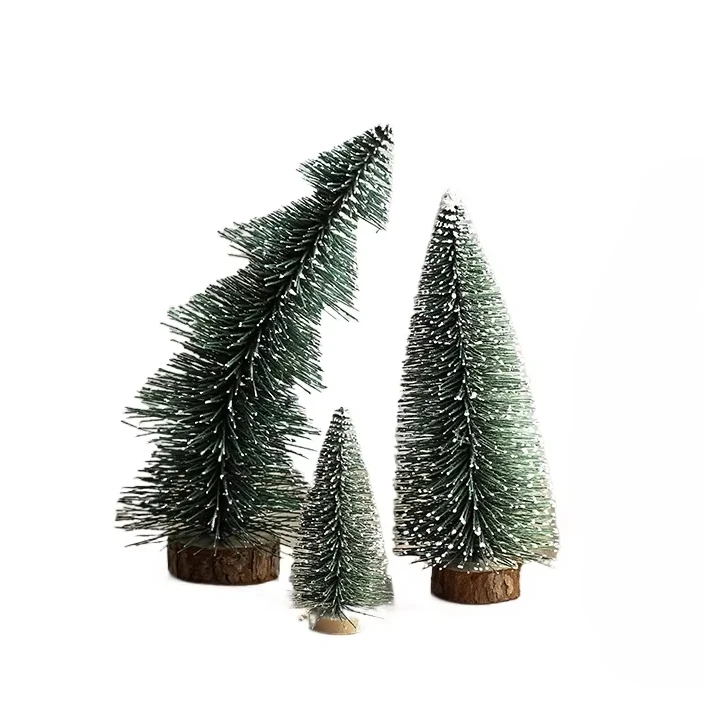 

2025 Hot Selling 10/15/20/25/30/35cm Mini Christmas Tree Natale Xmas Tabletop Decor Home Decoration