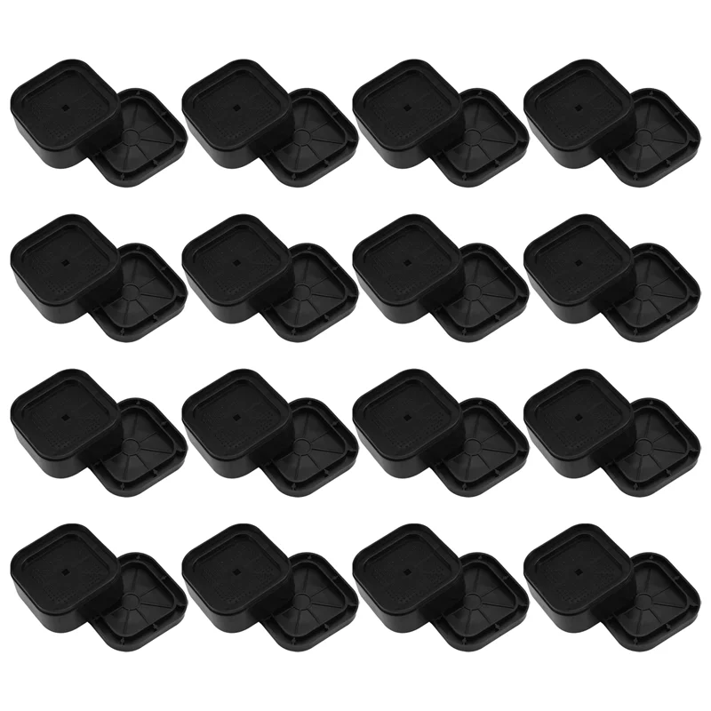 Furniture Risers Adjustable Bed Risers 1.38In Stackable Heavy Duty Bed Lifts Risers Square Bed Raising Blocks 16 Pcs Durable