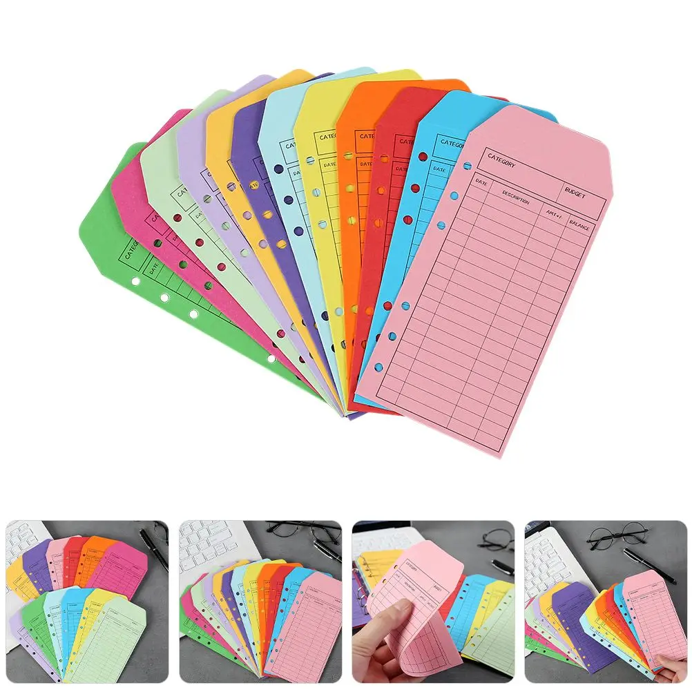 

36 Pcs Cash Cashier Deposit Binder Wallet for Money Filling Register