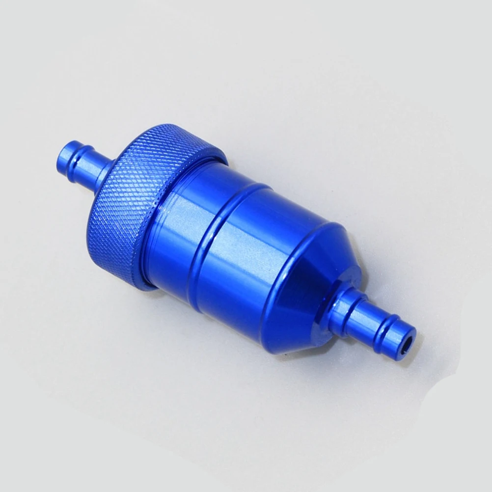 

Aluminum Alloy Gas Fuel Filter For Motorcycle Car Reusable Corrosion Resistant Lightweight Oil Filter Easy Install Blue
