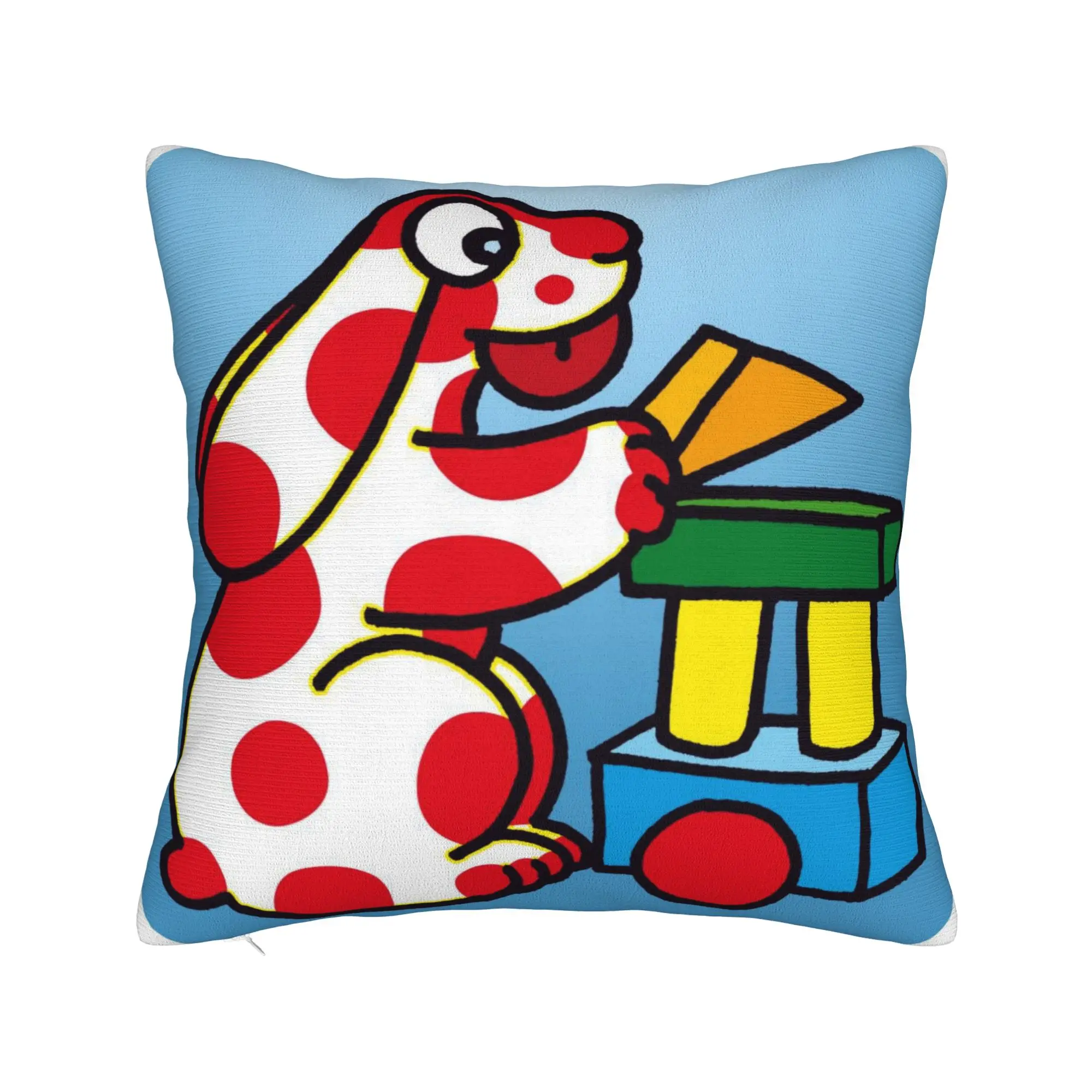 Cartoon La Pimpa Pillowcases  Vintage Pillow Case For Couch Sofa Bedroom Comfy Pillow Cover