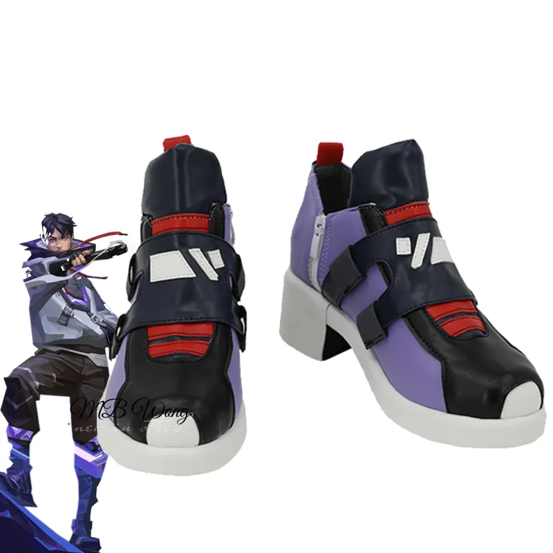 Game Valorant Iso Cosplay Schoenen Laarzen Li Zhao Yu Anime Role Play Halloween Carnaval Party Outfit Kerst Custom Made Mannen Vrouwen