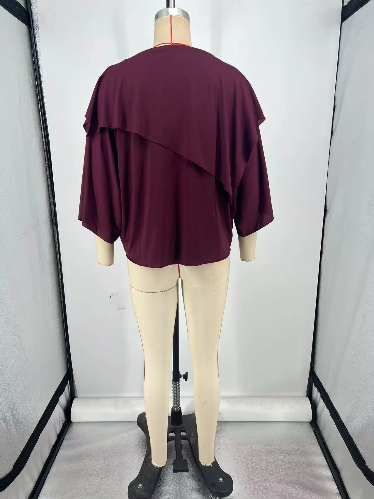 Nowa jesienna moda, codzienna koszula z długim rękawem, dekolt okrągły, jednolity kolor, dopasowany krój, wkładana przez głowę.