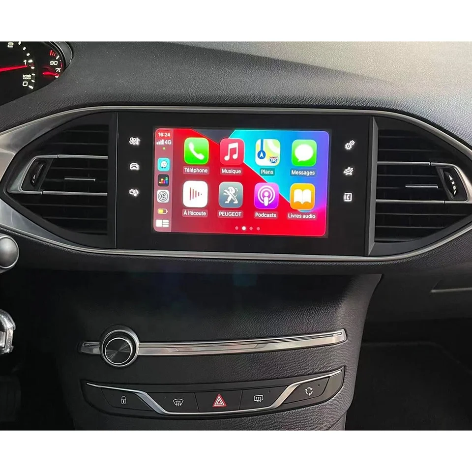 

OEM Radio CarPlay Retrofit Android Auto For 308 2014 IOS Car Play Video Interface Rear Front Camera Phone Mirror Adapter