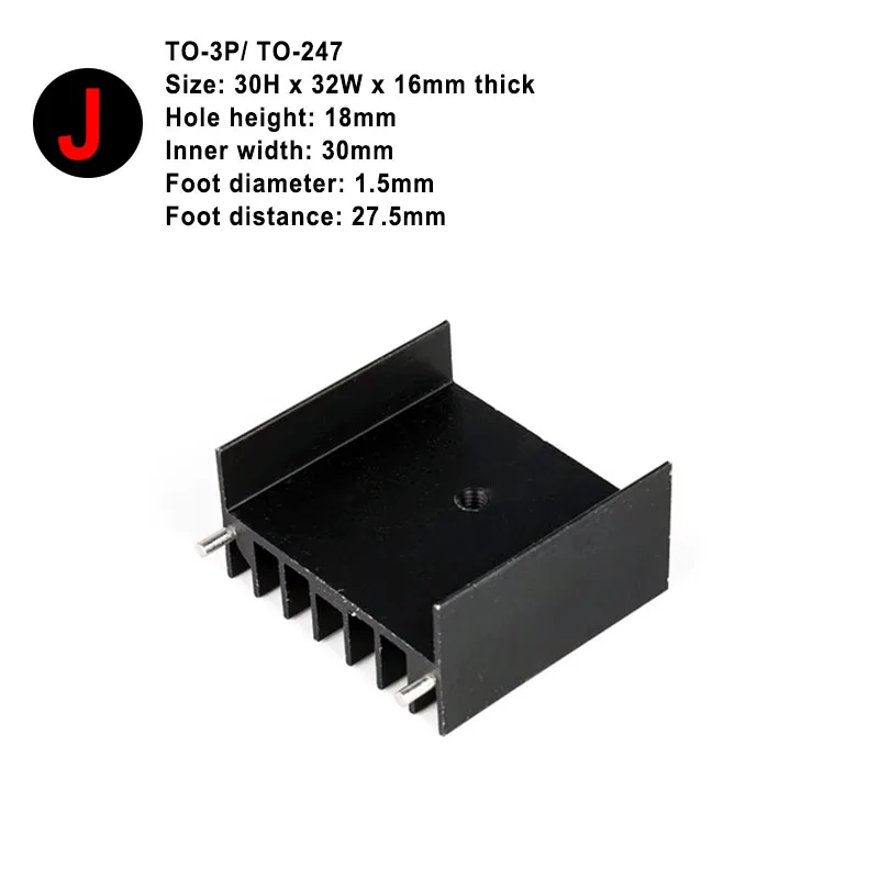 5 Pieces Aluminum Radiator For OP AMP TO-302 TO-39 TO-99 TO-220 TO-3 DIP8  TO-3P TO-247 Opamp IC Heat Sink HiFi DIY Radiators