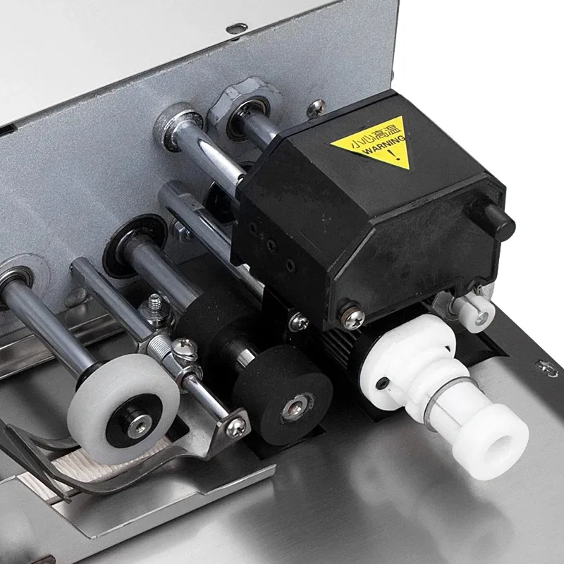 

10-25mm Thickness Coding Machine 380F Produce Solid Dry Ink Roll Coding Card Bag Date Printer Machine