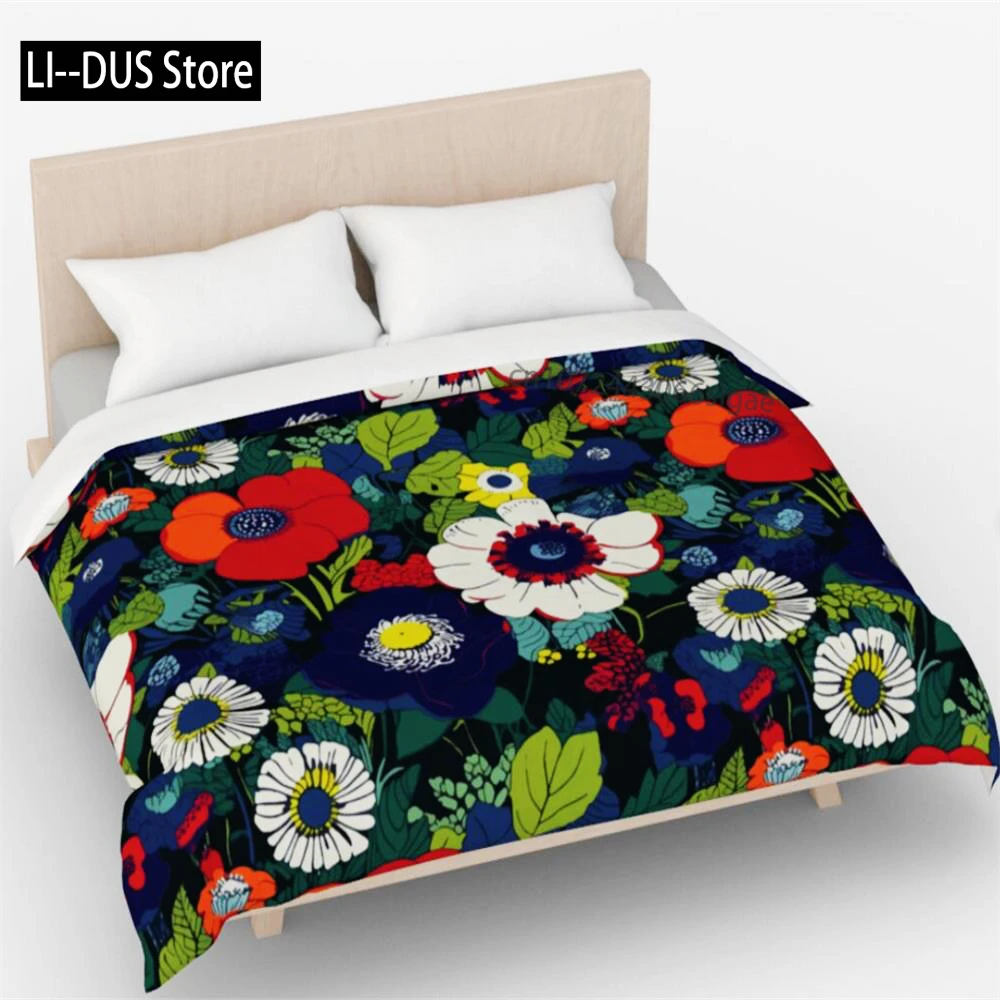 

Premium Cotton Floral Duvet Cover Set | Retro Duvet Set | All Sizes | Bold Flowers Retro Duvet | King Duvet Cover | Queen Duvet