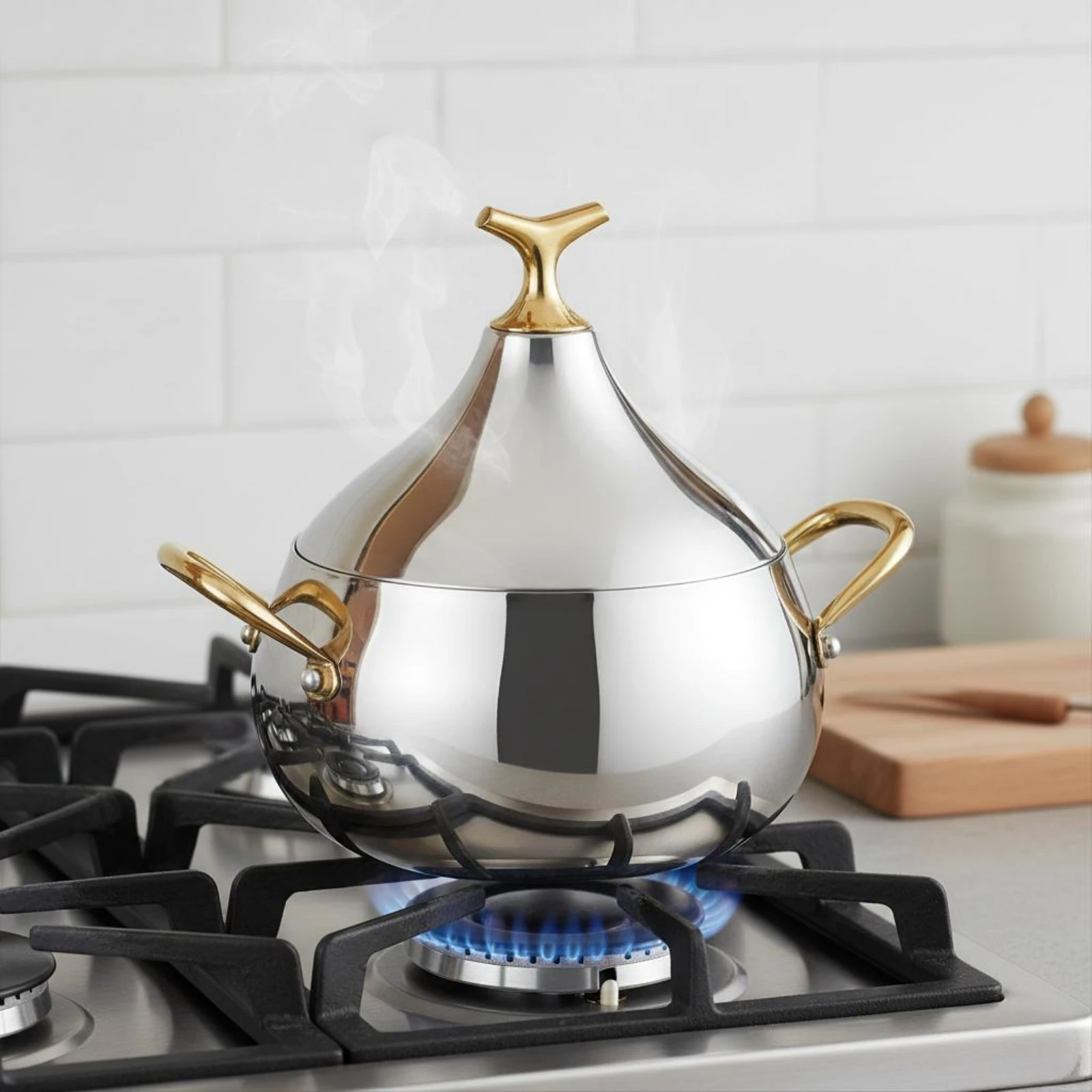 

Thickened Stainless Steel Pot Multi Purpose Stainless Steel Soup Pot Cookware Cooktop Compatible with Lid