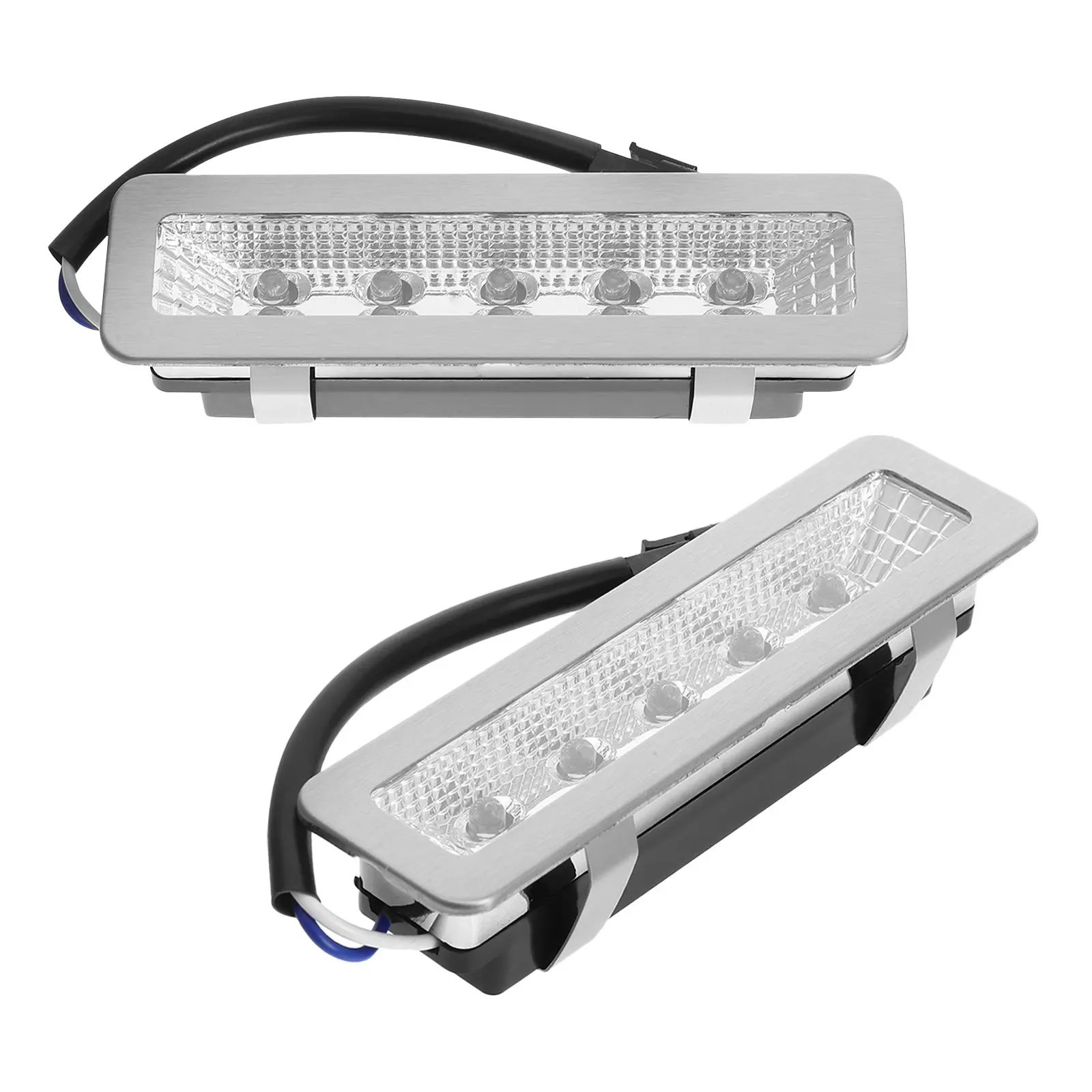 

Комплект из 2 светодиодных ламп для вытяжки с двойным рядом светодиодов, прямоугольные, долговечные, для замены