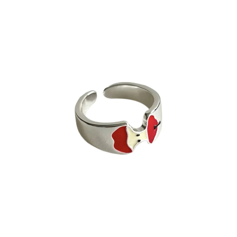 Anillo de Navidad de manzana, adornos navideños, decoración de Feliz Año Nuevo, joyería, regalos, accesorios, 1 ud.