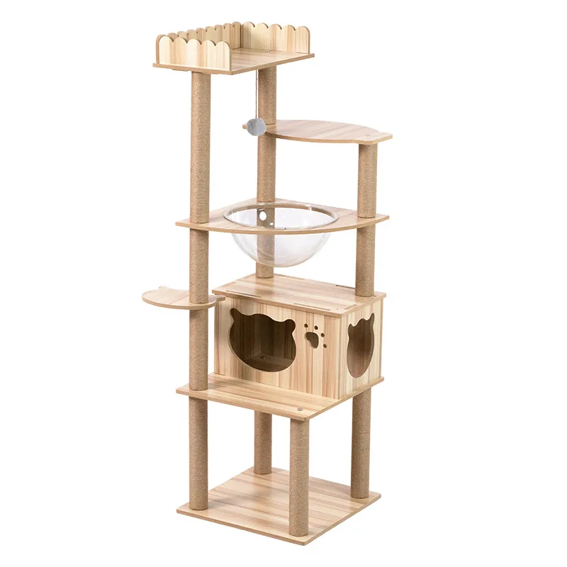 

Cat nest tree shelf climbing frame occupies an area of small cat climbing frame for big cats custom CT-019