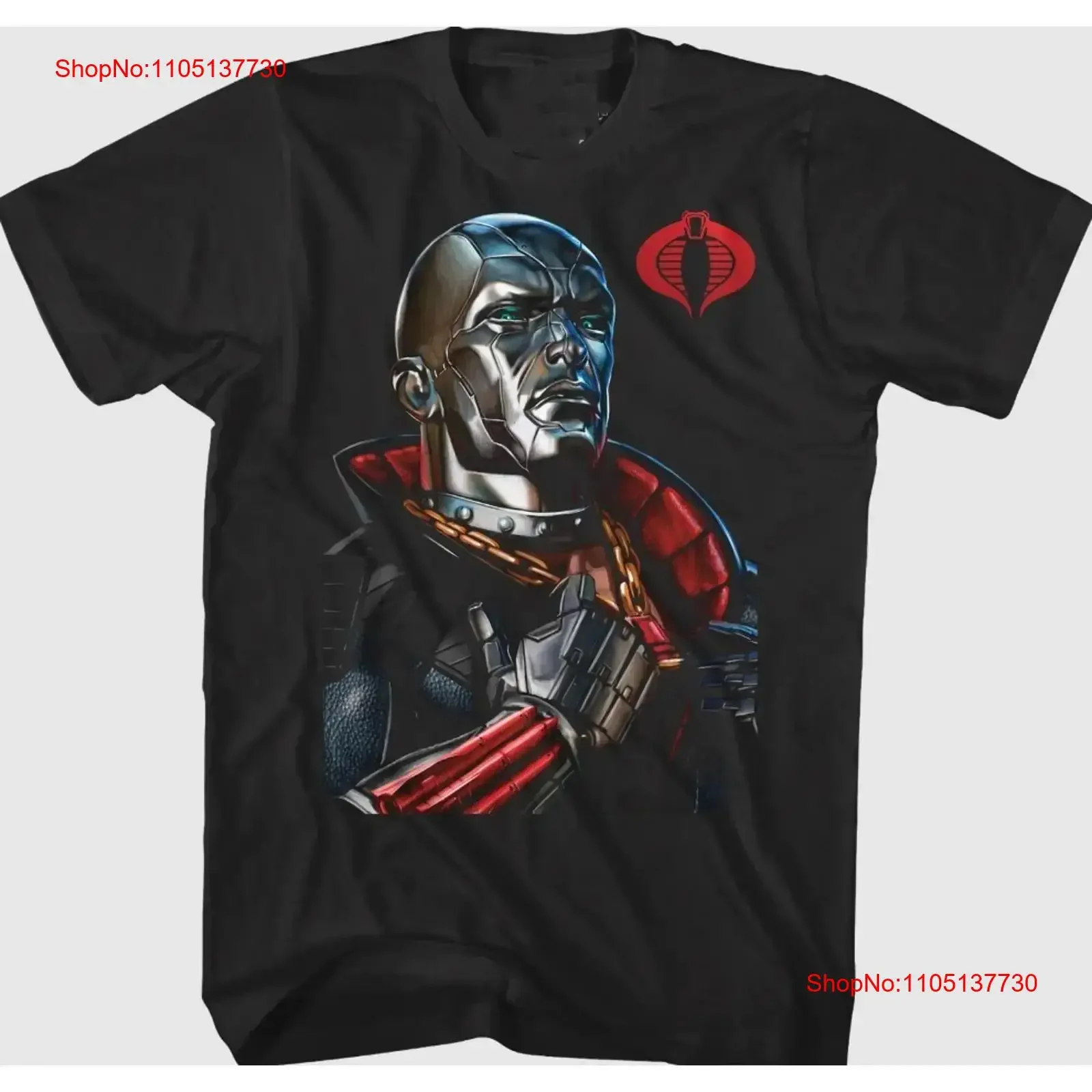 تي شيرت Vinatge Destro Classic Pose GI Joe للرجال والنساء مقاس S 4XL عتيق مغسول للجنسين جرافيك أنيق غير رسمي قليلاً #1