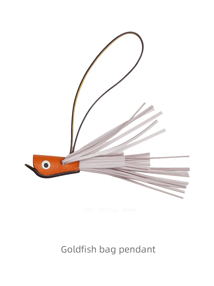 handmade-fish-pendant-leather-tassel-keychain-sewing-craft-car-ornament-boho-chic-bag-decoration-unique-gift