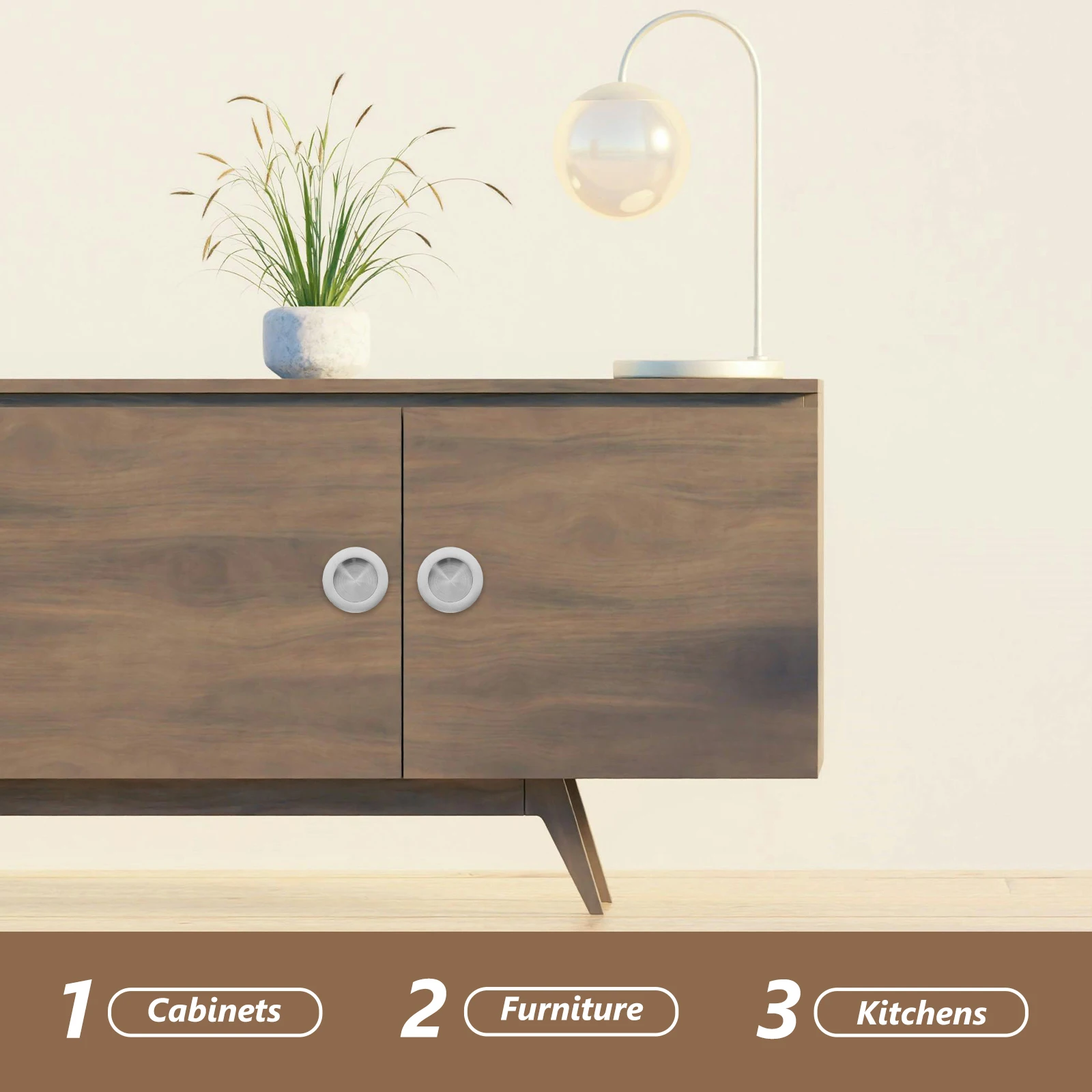 

Round Clasp Hidden Drawer Pull Kitchen Cabinet Handle Door Handles Internal Pulls Furniture Grips for Wardrobe