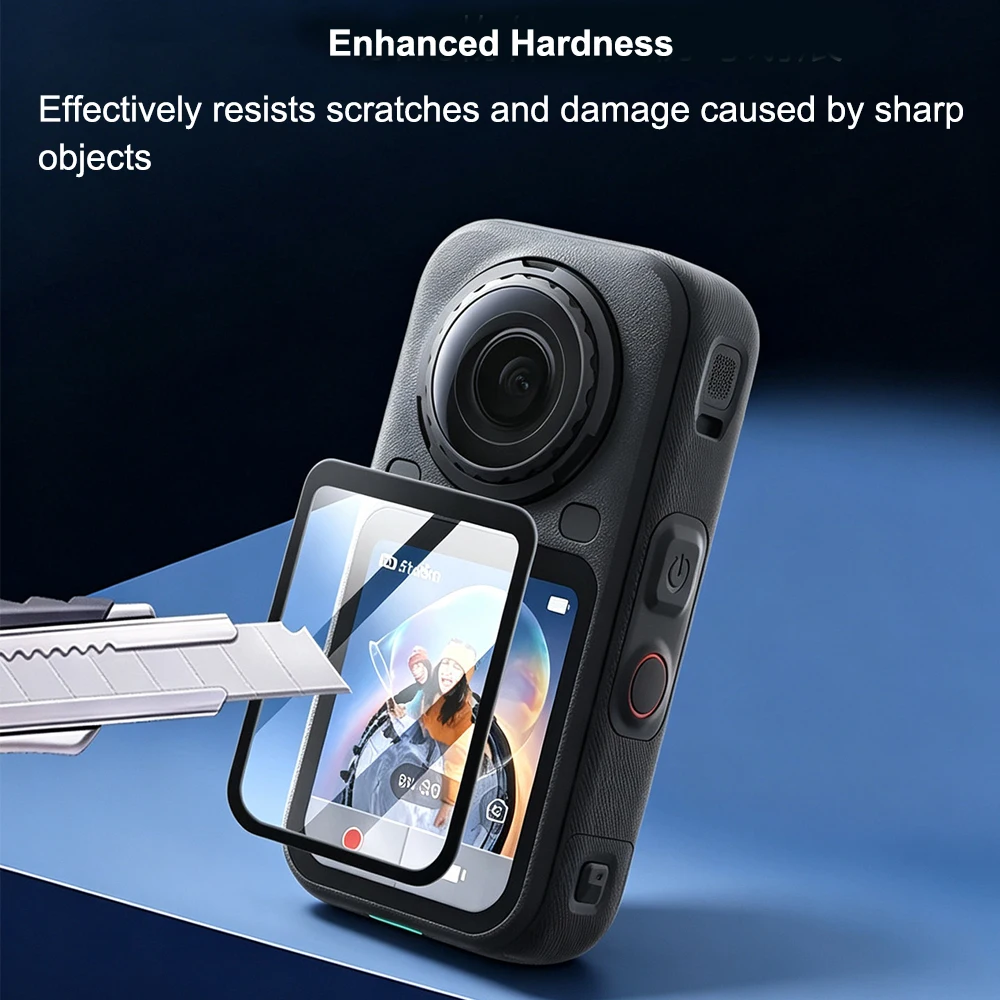 Enhanced Tempered Glass Screen Protector for Insta 360 X6 Ultra Clear Anti Scratch Full Coverage