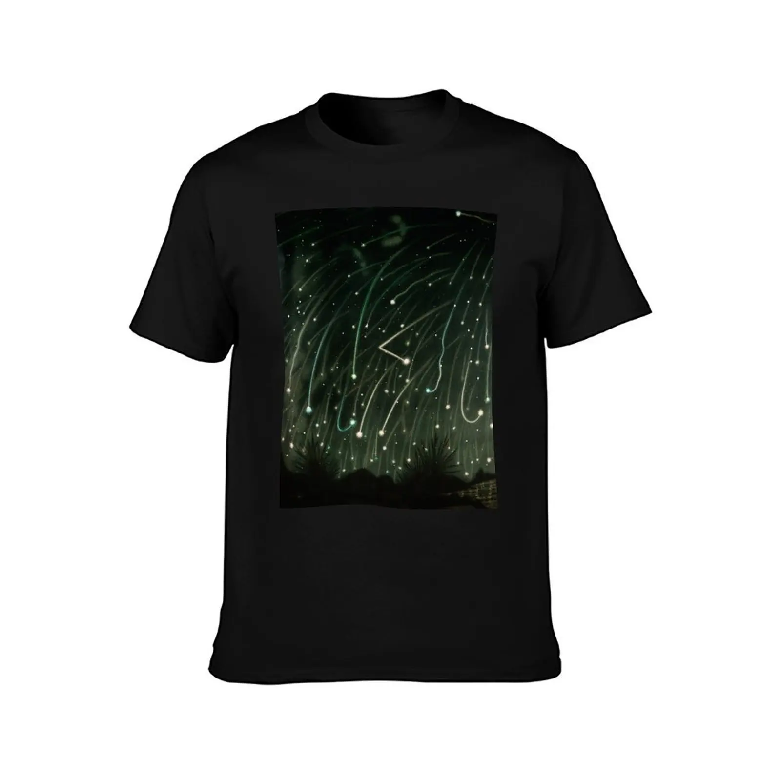 The November Meteors (1882) Vintage Space T-Shirt Summer Casual Cotton Tee Oversized Streetwear Tops Vintage Graphic Print