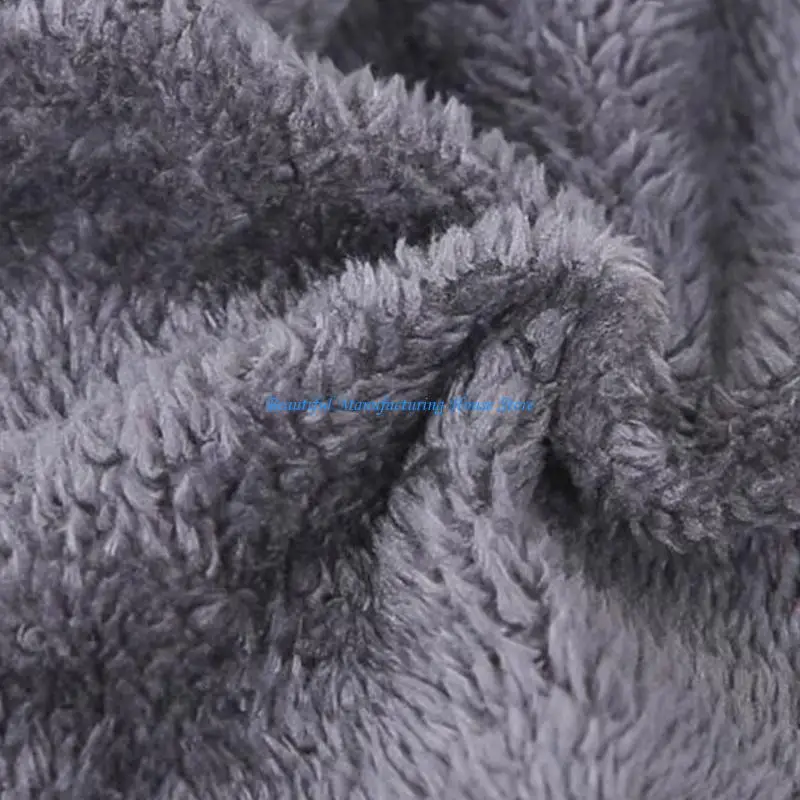 E56A Comfortable Fleece Hat Neck Gaiter Hat Knitted Pullover Hat for Cycling Warmth