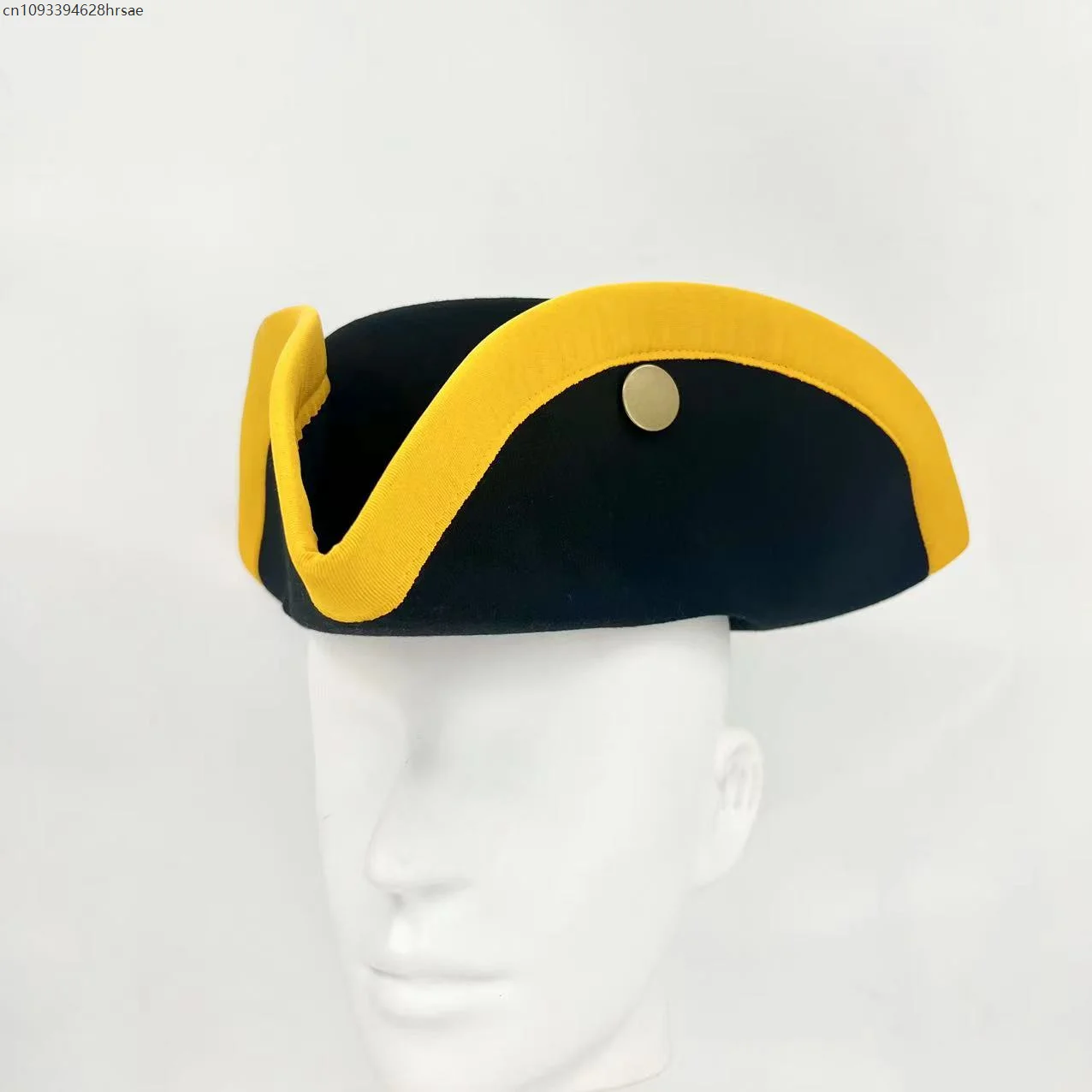 The 18th Century Britain Tricorn Hat Simple History Peter the Great Cap Retro Adult Prop Party Hat Holiday Birthday Gifts 3