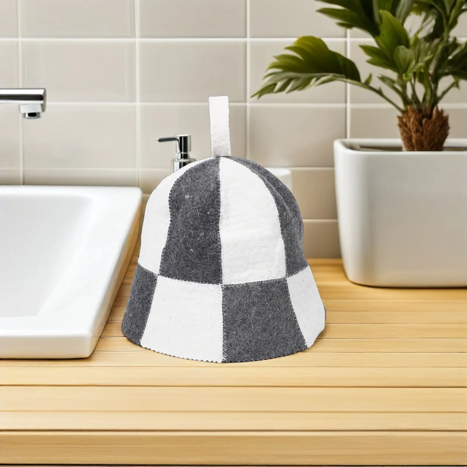 

1Set Sauna Accessories Set Felt Hat Thickened for Heat Insulation Water Absorbent Safe for Hair Skin in Sauna Room