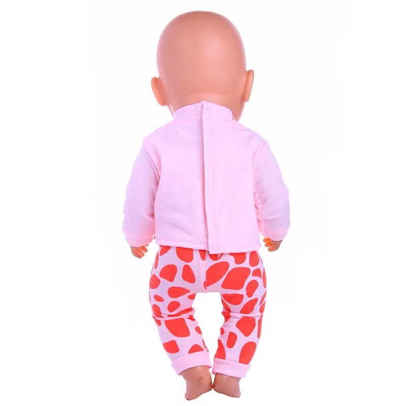 2 Teile/satz Tier Pyjamas Anzug Für 43Cm Geboren Baby Reborn Puppe Kleidung Zubehör 18 Zoll Puppe Mädchen Spielzeug Unsere Generation Nenuco