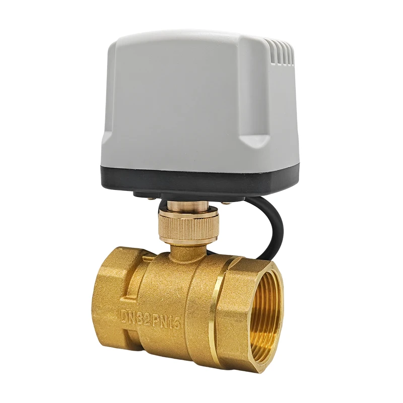 

Электрический шаровой кран DN15-50, 3-проводной, двухходовой, трехходовой, Т-образный, латунная резьба, IP65, водонепроницаемый шаровой кран с электроприводом