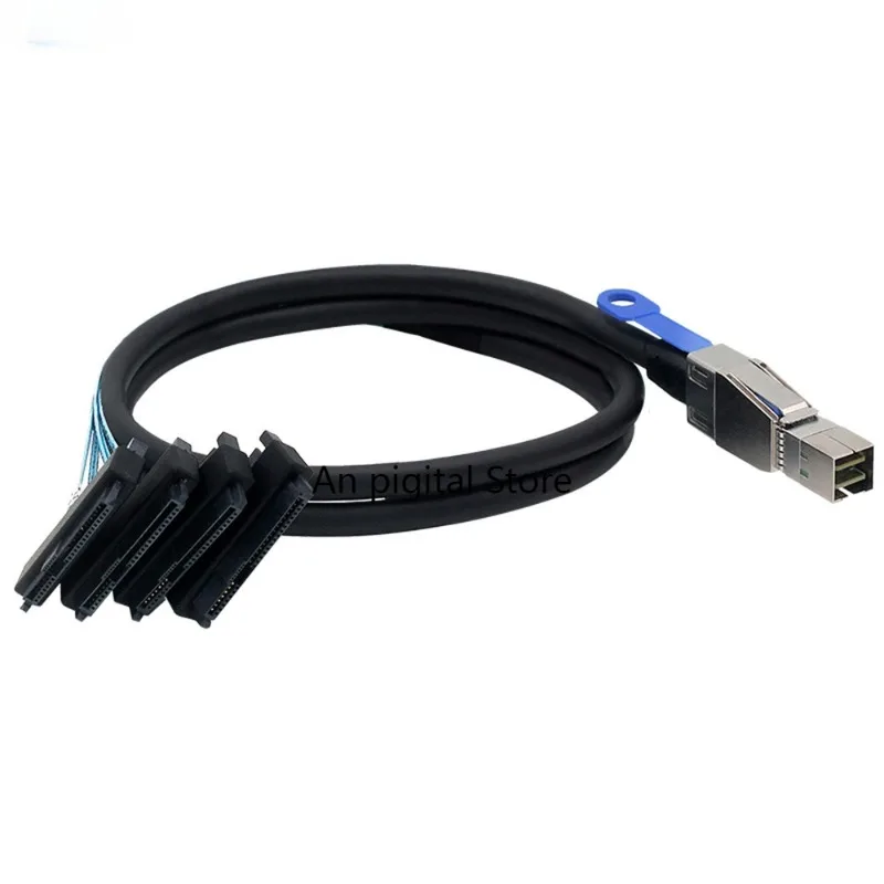 Mini SAS HD SFF-8644 To SFF-8482 29Pin Combo Cable – 12Gbps External SAS To SAS/SATA Adapter with Integrated Power, for RAID/HBA