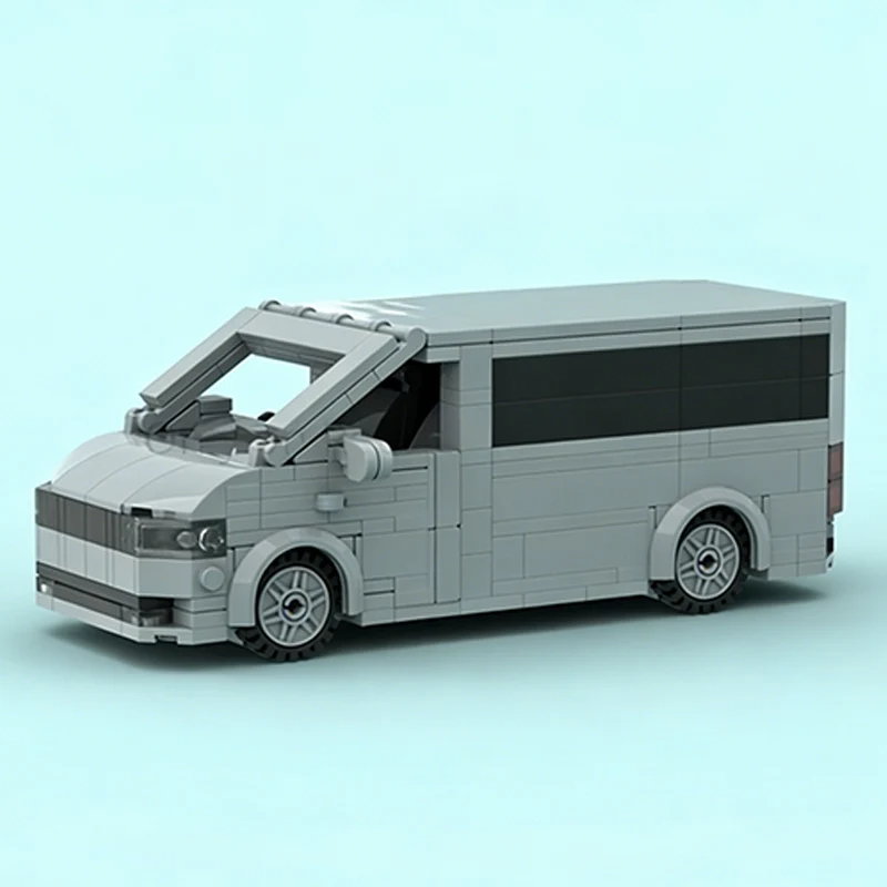 City Car Model MOC Building Bricks Multi-Functional Transport Van Modular Technology Children Holiday Gifts Assemble Toys Suit