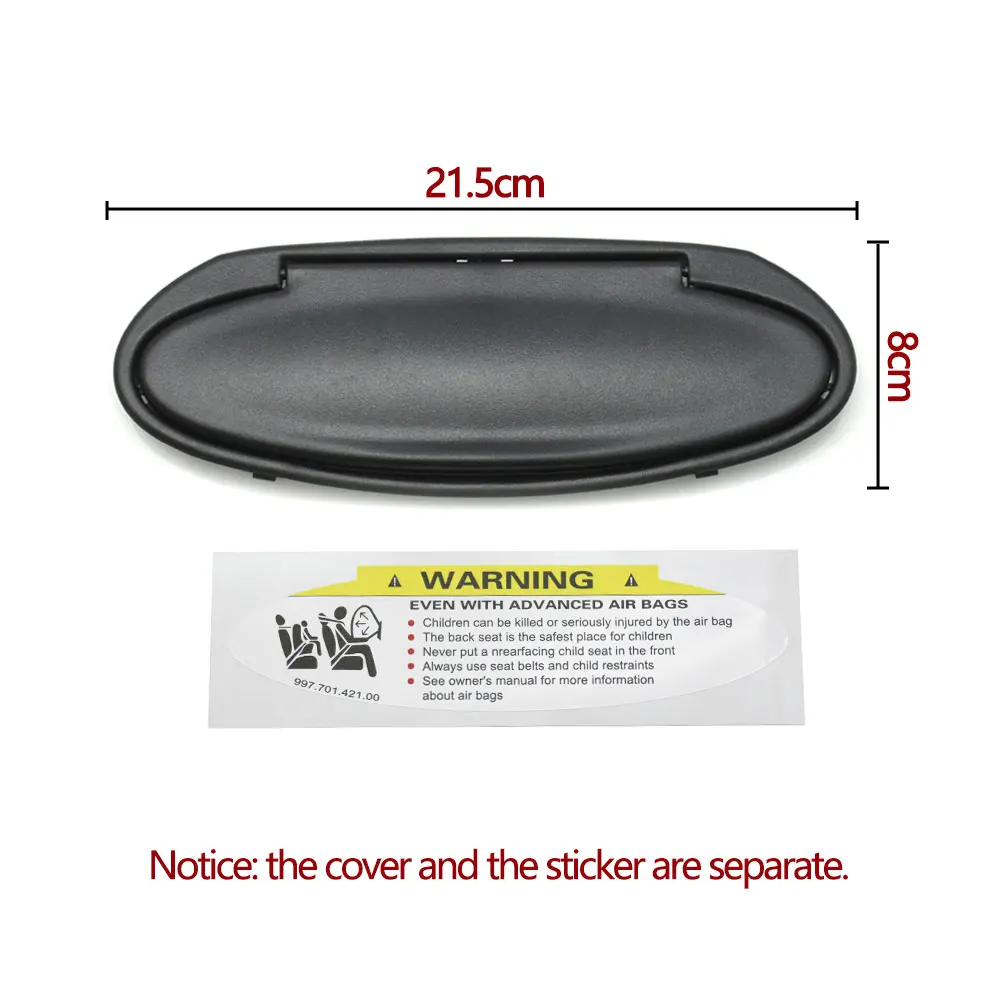 Car Interior Makeup Sun Visor Vanity Mirror Cover or Assembly For Porsche Boxster Cayman 986 987 CARRELA TARGA GT2 GT3 996 997 - view 6