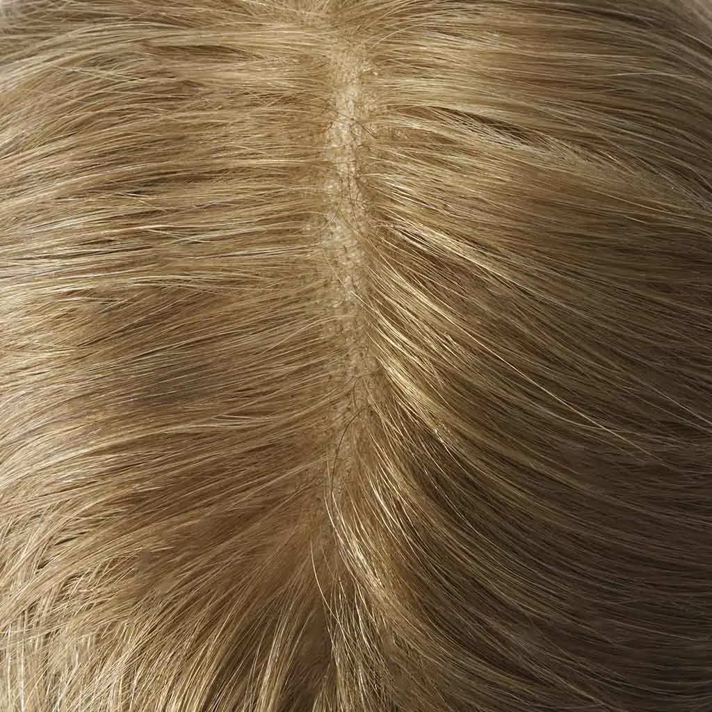 Sistema di parrucchino per capelli super traspirante da uomo HS7EU, tutto per protesi annodata candeggiata in pizzo svizzero