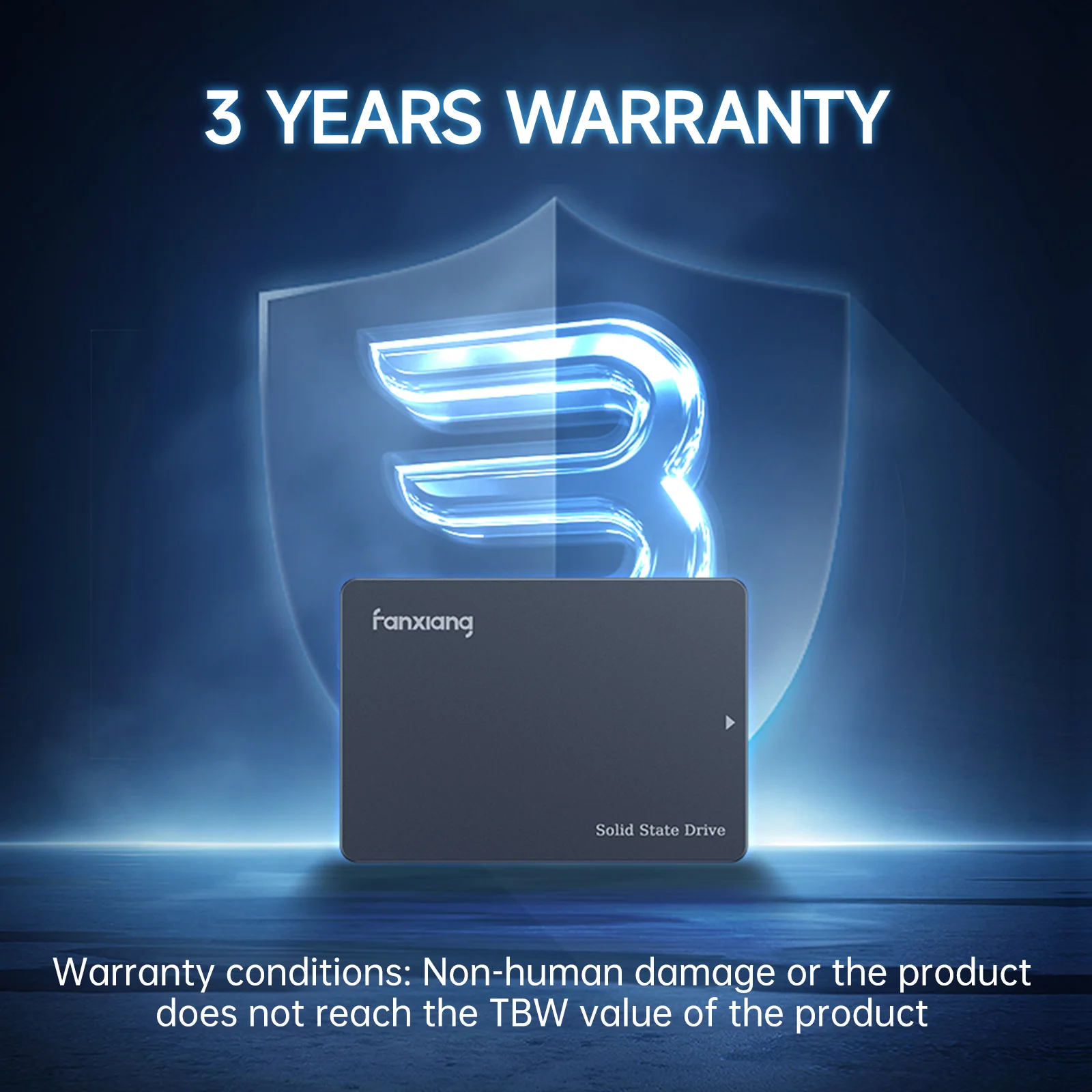 Fanxiang S102 Pro 2,5 Zoll SATA SSD 500 GB 1 TB 2 TB bis zu 560 MB/s Internes Solid-State-Laufwerk, 70 % Speedup-Festplatte für PC und Laptop