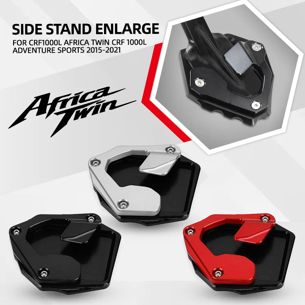 Side Stand Kickstand Enlarger Plate For Honda CRF1000L Africa Twin CRF 1000L Adventure Sports 2015 2016 2017 2018 2019 2020 2021