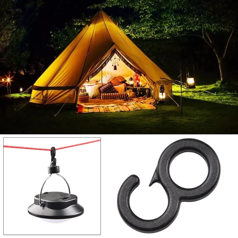 10pcs/set Multifunctional Hook Outdoor Hiking Hook Camping Tent Accessories 094C