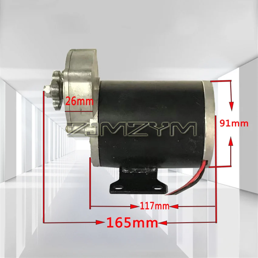 12V 24V 500W 200RPM DC Geared Motor, 9 Teeth/14 Teeth, High Torque Fertilizing Motor, Multi-purpose Sprocket