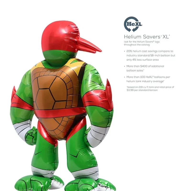 السلاحف النينجا TMNT 4D العملاق احباط بالون حفلة عيد ميلاد الديكور الاطفال لعبة استحمام الطفل الكرة الأطفال الكرتون هدية دش Globos