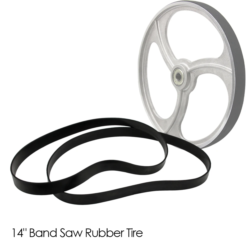 

2pcs 14” Band Saw Tire Rubber Band Woodworking Spare Parts for Jet Grizzly Powermatic 2560mm Bandsaw Blade Bandsaw Scroll Wheel