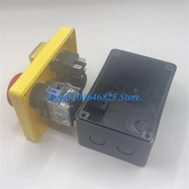 High Current Push Button Switches 250V 16A 5 Pin Connector Heavy Duty Emergency Stop Push Button for Workshop Equipment