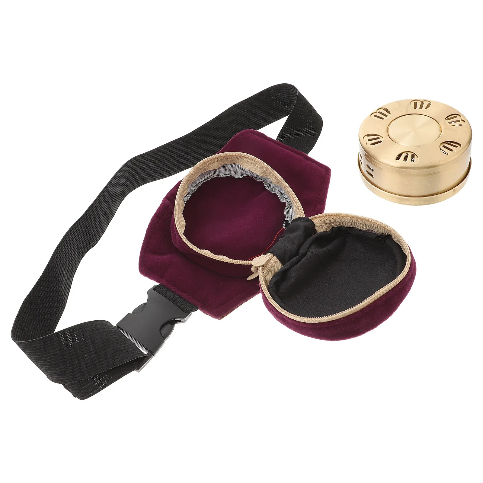 

1Set Pure Copper Moxibustion Box with Cover Portable Small Size Lightweight for Arthritis Pain Neck Shoulder Relief Home Moxa