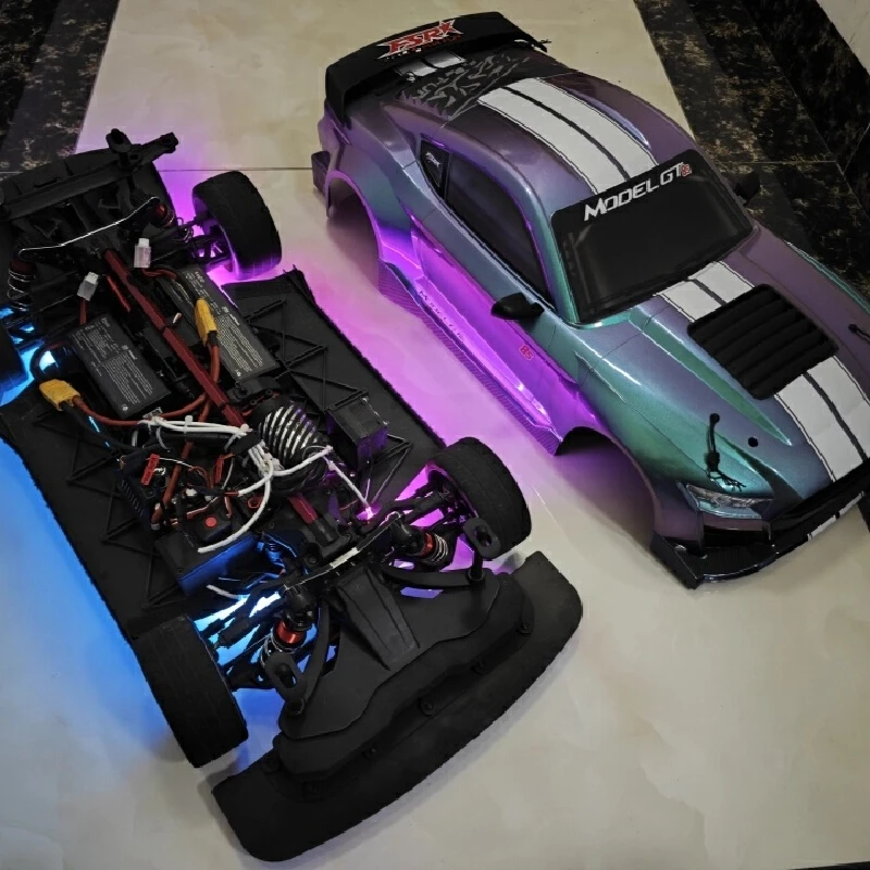 Fsr Flying God Mustang Gt شقة تشغيل 1/7 نموذج Gt Supercar Rc عالية السرعة التحكم عن بعد نموذج سيارة بدون فرش ألعاب كهربائية عالية الجودة