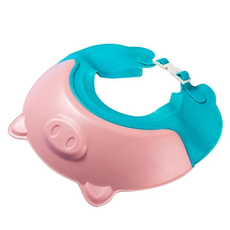 J15U قبعة استحمام الطفل قبعة الاستحمام حمام الطفل لغطاء الرأس قناع مقاوم للماء درع الشعر #1