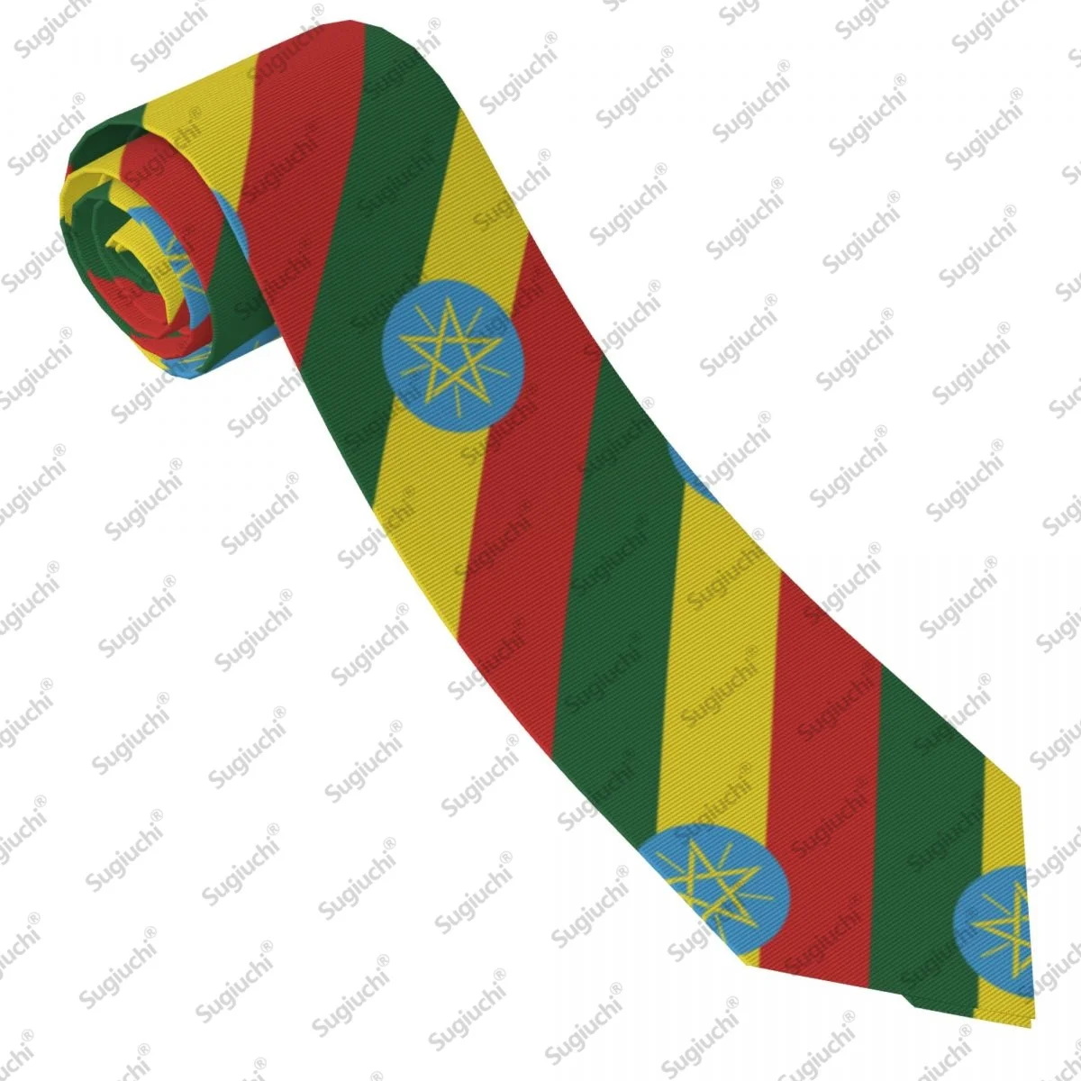 2026 إثيوبيا العلم حفل زفاف ربطات العنق للرجال النساء عادية منقوشة التعادل الدعاوى سليم ربطة العنق Gravatas للهدايا #2