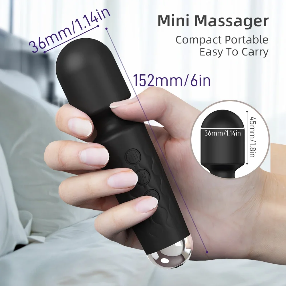 Vibromasseur AV injuste pour femme, Magic-Wand Dildo, StiLiban ateur de clitoris, Jouets sexuels pour adultes, Point G, 20 vitesses