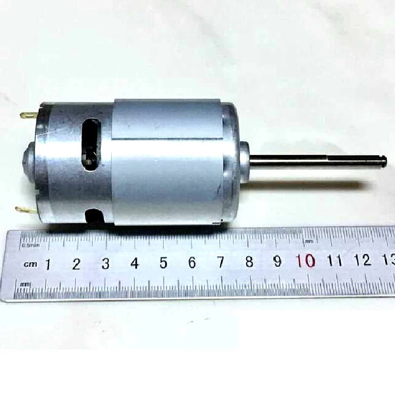 775 Motor DC 24V Long D-Cut Shaft Medium Low Speed High Torque Electric Tool DIY Aircraft Accessories Vehicle Parts Engine