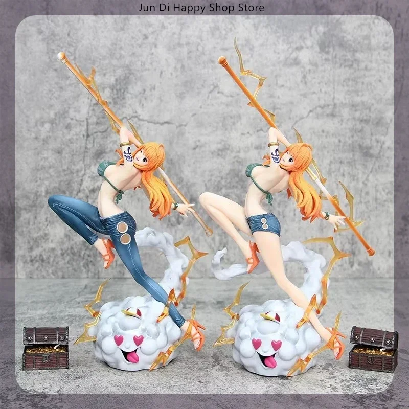 

One Piece Nami Two Versions Resonance Series Anime Figure Model Gk Statue Boy Collection Desktop Decoration Ornament Toy 32cm