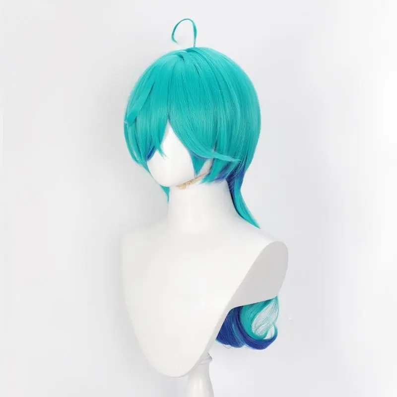 Anime Rock è una modestia della signora Tina Inase parrucca cosplay sfumatura blu 65 cm parrucche sintetiche lunghe per capelli donne festa di Halloween + berretto per parrucca